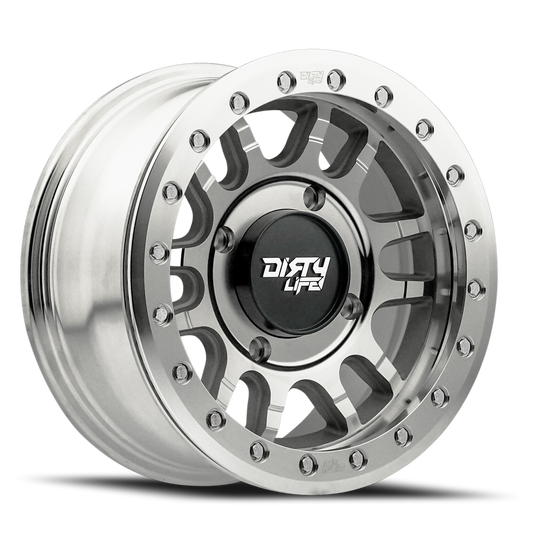 Dirty Life 9309R Canyon Pro 15x7 Blank 13mm Offset/106.25mm Hub Matte Black - Beadlock