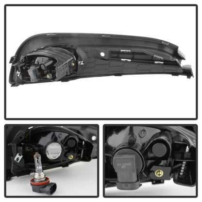 Spyder Honda Civic 2013-2014 4dr OEM Fog Light W/Switch Clear FL-HC2013-4D-C SPYDER