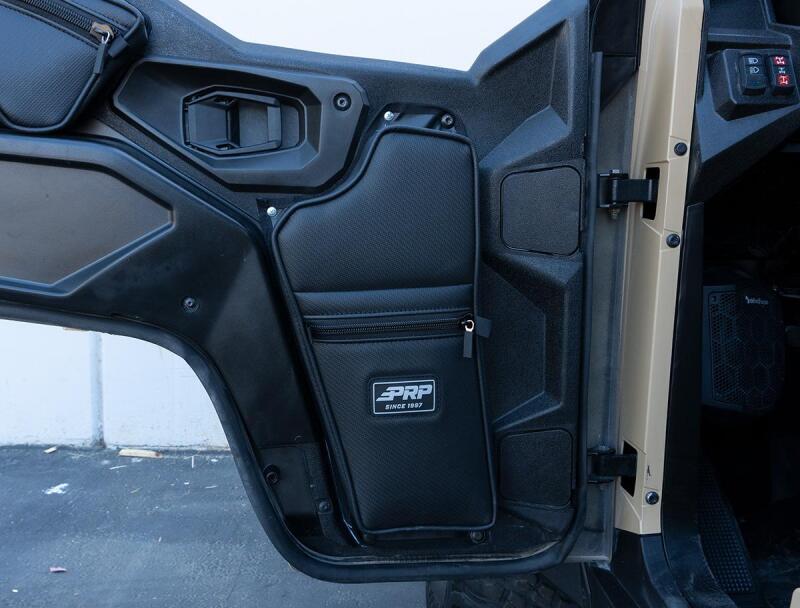 PRP Seats 2016+ Polaris General Front Lower Door Bags w/Knee Pad - Pair E118-210