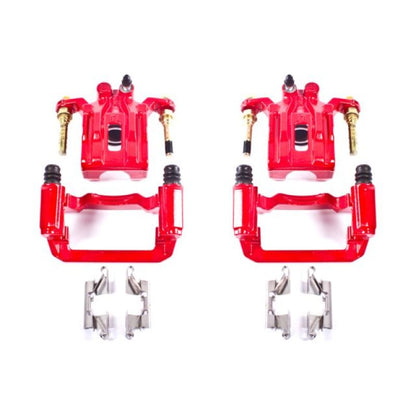 Power Stop 05-12 Nissan Pathfinder Rear Red Calipers w/Brackets - Pair PowerStop