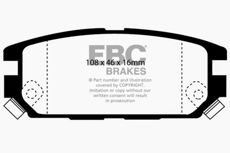 EBC GreenStuff Rear Brake Pads - DP2987 EBC