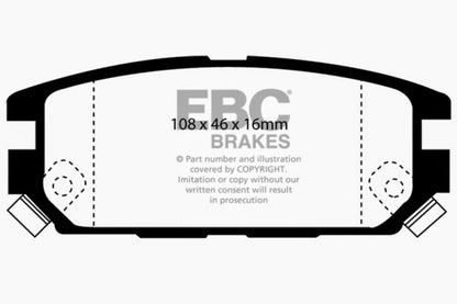 EBC GreenStuff Rear Brake Pads - DP2987 EBC