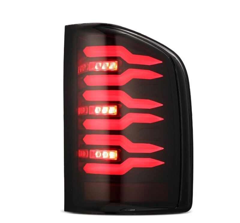 AlphaRex 620000 07-14 Chevrolet Silverado 1500/2500HD/3500HD Luxx-Series LED Tail Lights Black/Red