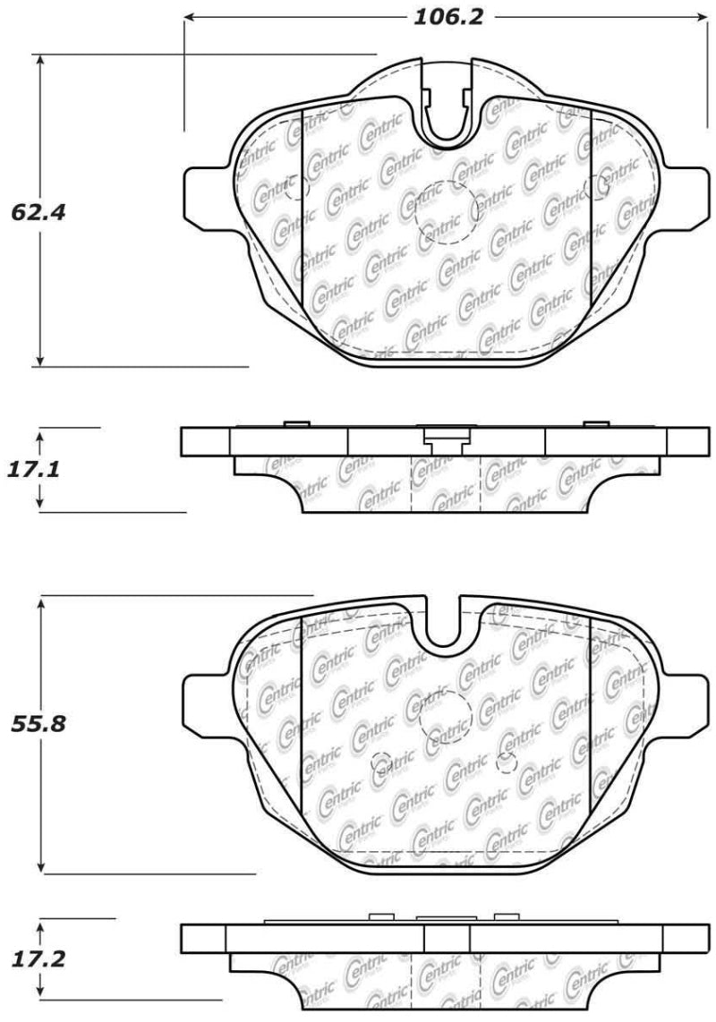 StopTech 11-17 BMW 5-Series / X3 Sport Performance Rear Brake Pads Stoptech