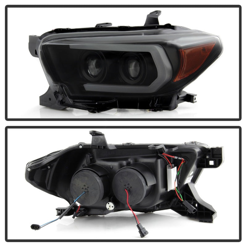 Spyder Toyota Tacoma 16-18 (SR5 Model Only) Projector Headlights Black Smoke PRO-YD-TT16-LB-BSM SPYDER
