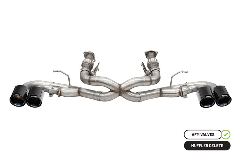 Corsa 20-23 Chevrolet Corvette C8 RWD 3in Xtreme Cat-Back Exhaust w/4.5in Carbon Fiber Black PVD Tip CORSA Performance