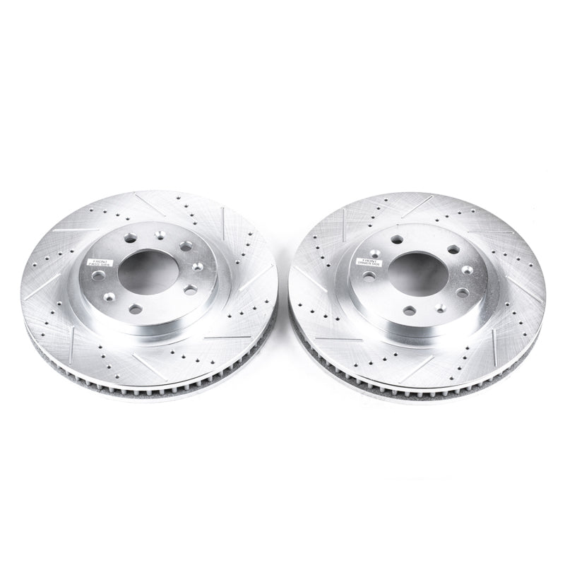 Power Stop 03-07 Cadillac CTS Front Evolution Drilled & Slotted Rotors - Pair PowerStop