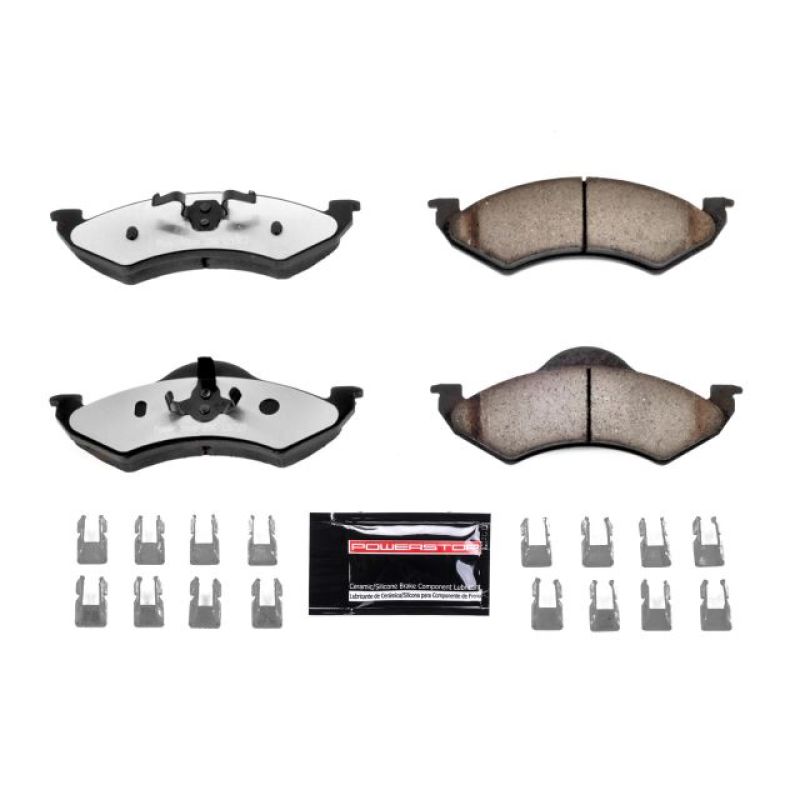 Power Stop 00-02 Dodge Dakota Front Z36 Truck & Tow Brake Pads w/Hardware