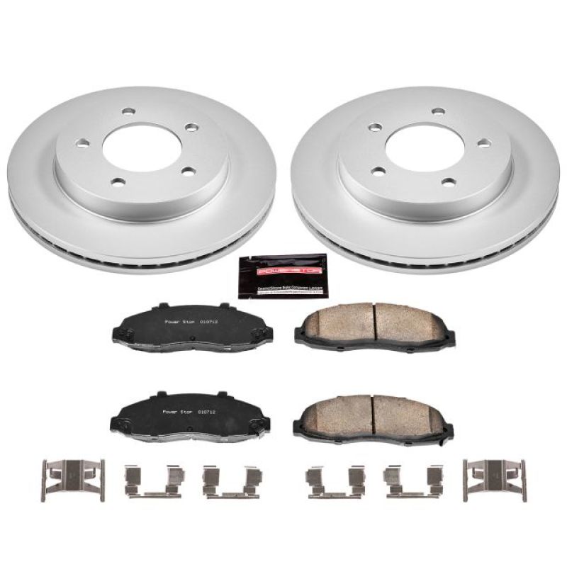 Power Stop 97-03 Ford F-150 Front Z17 Evolution Geomet Coated Brake Kit