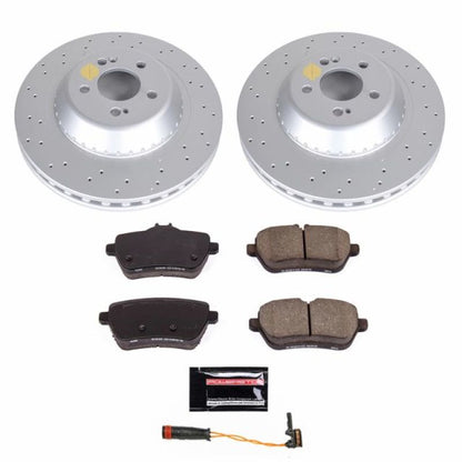 Power Stop 2018 Mercedes-Benz S450 Rear Z23 Evolution Sport Coated Brake Kit PowerStop