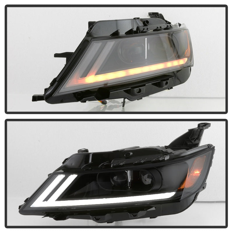 xTune 14-18 Chevy Impala (Excl Limited) DRL Halogen Proj Headlights - Blk Smk (PRO-JH-CIM15-LB-BSM) SPYDER