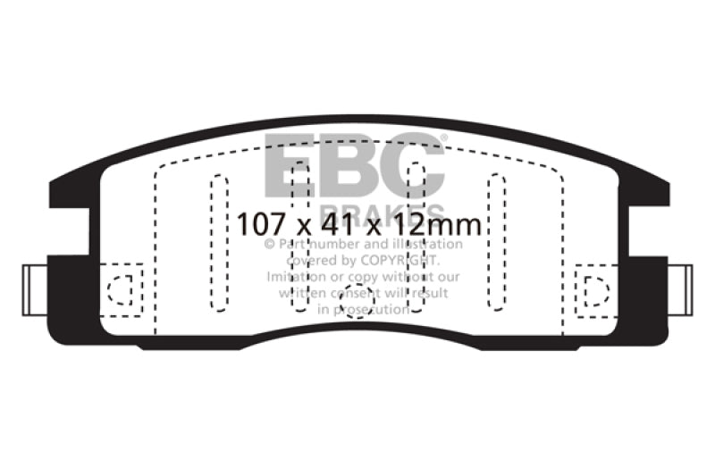 EBC Ultimax2 Rear Brake Pads - UD398 EBC