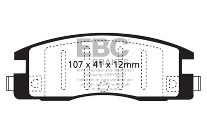 EBC Ultimax2 Rear Brake Pads - UD398 EBC