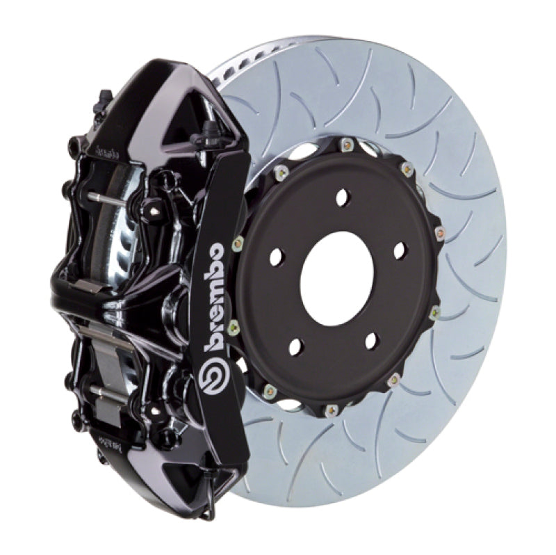Brembo 12-16 98ster (Excl PCCB) Fr GT BBK 6Pis Cast 350x34 2pc Rotor Slotted Type3-Black Brembo
