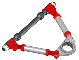 SPC Performance Control Arm Hardware Kit with Offset Pivot Brackets - 94041