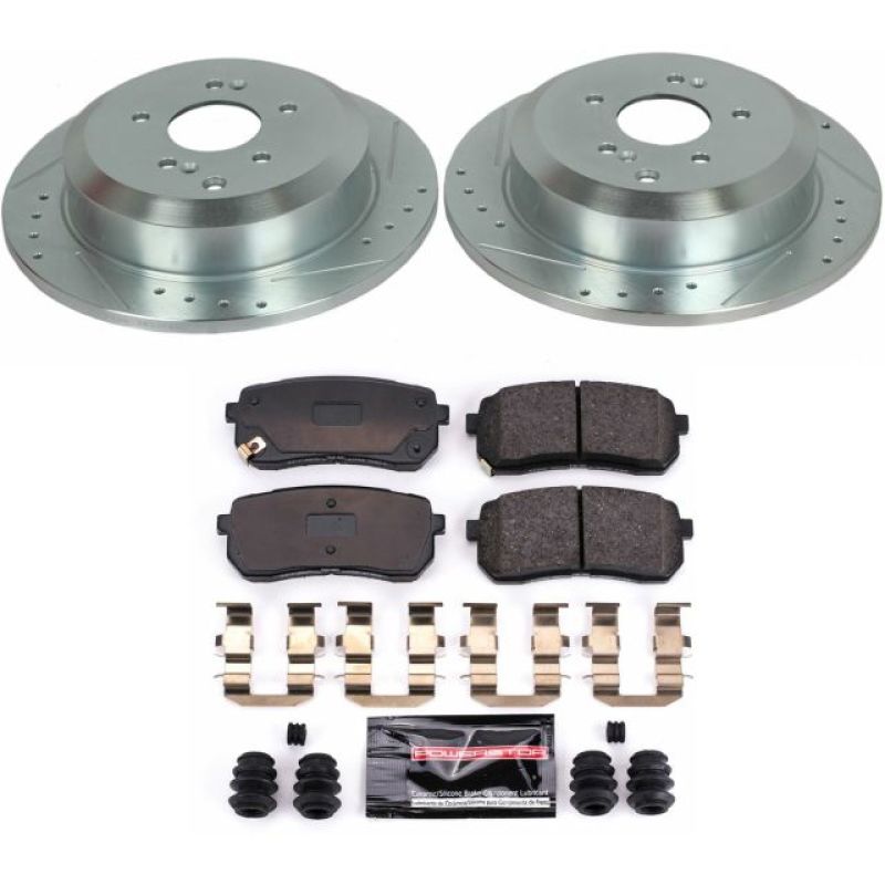 Power Stop 07-12 Hyundai Veracruz Rear Z23 Evolution Sport Brake Kit PowerStop