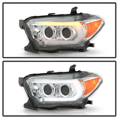 Spyder Signature Toyota Tacoma 16-18 TRD Model Projector Headlights-Chrome (PRO-YD-TT16V1-SEQ-C) SPYDER