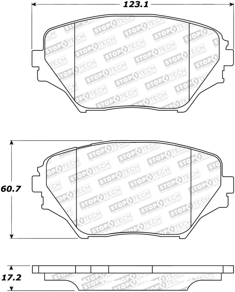 StopTech Street Disc Brake Pads - 305.08620 Stoptech