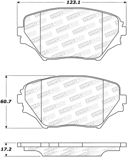 StopTech Street Disc Brake Pads - 305.08620 Stoptech