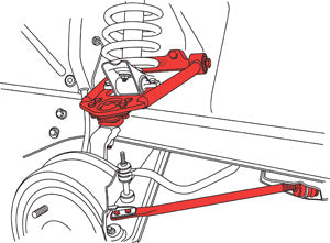 SPC Performance Adjustable Upper Control Arms and Caster Rods for Ford Falcon, Mustang, Ranchero, Comet, Cyclone - 94218