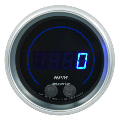 Autometer 85.7mm Black 0-16K RPM Tachometer Cobalt Elite Digital Gauge 6798-CB