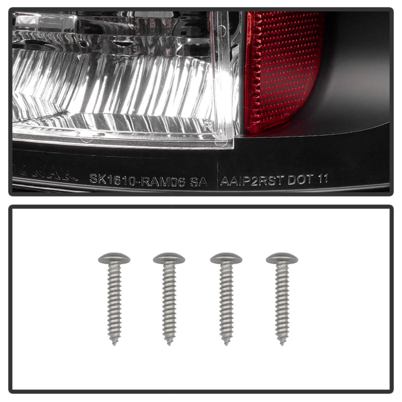 Spyder Dodge Ram 02-06 1500/Ram 2500/3500 03-06 LED Tail Light Black ALT-YD-DRAM02-LED-BK SPYDER