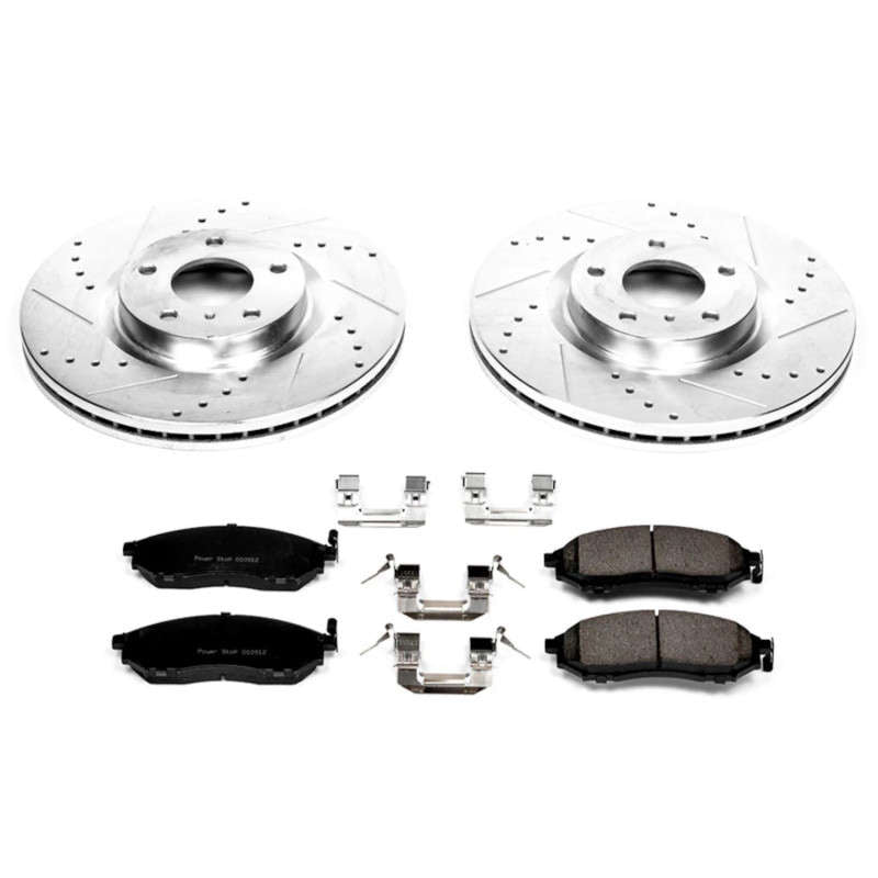 Power Stop 12-13 Infiniti M35h Front & Rear Z17 Evolution Geomet Coated Brake Kit