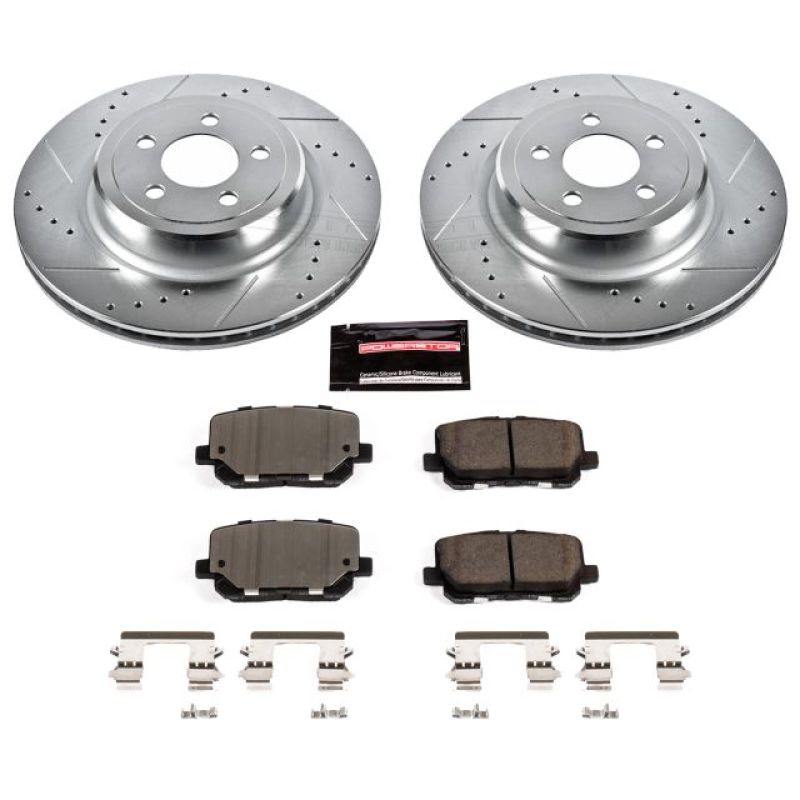 Power Stop 14-19 Dodge Charger Rear Z23 Evolution Sport Brake Kit PowerStop