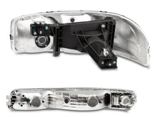 Load image into Gallery viewer, Raxiom 99-06 GMC Sierra 1500 Axial Series OEM Crystal Rep Headlights- Chrome Housing- Smoked Lens