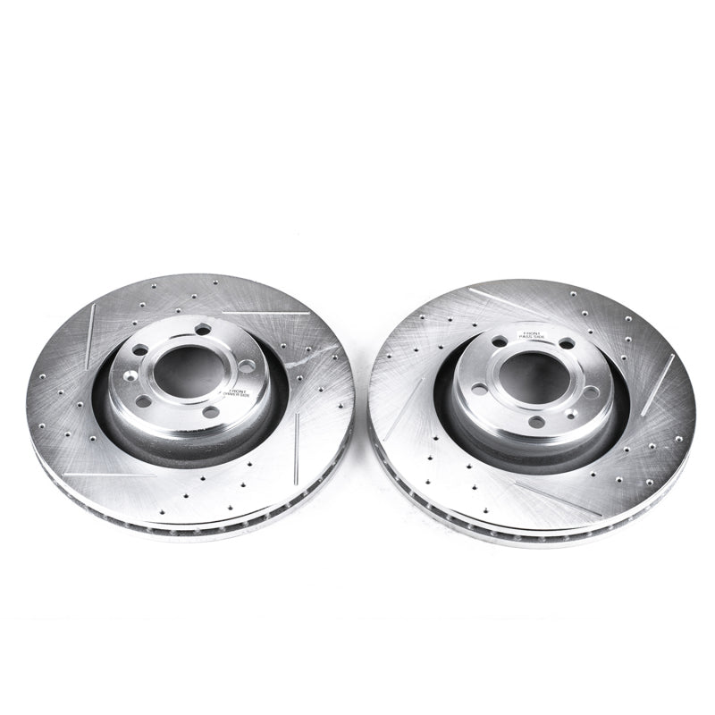 Power Stop 05-11 Audi A6 Front Evolution Drilled & Slotted Rotors - Pair PowerStop