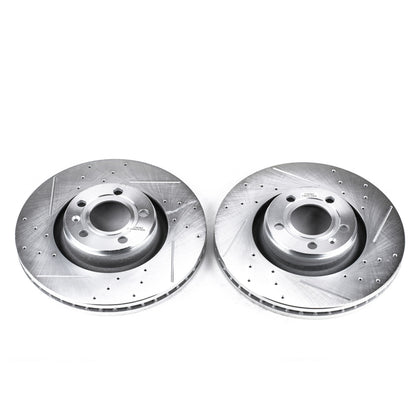 Power Stop 05-11 Audi A6 Front Evolution Drilled & Slotted Rotors - Pair PowerStop