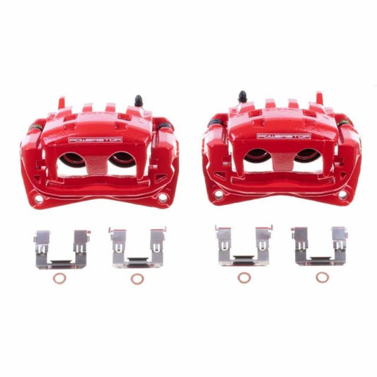 Power Stop 13-16 Scion FR-S Front Red Calipers w/Brackets - Pair PowerStop
