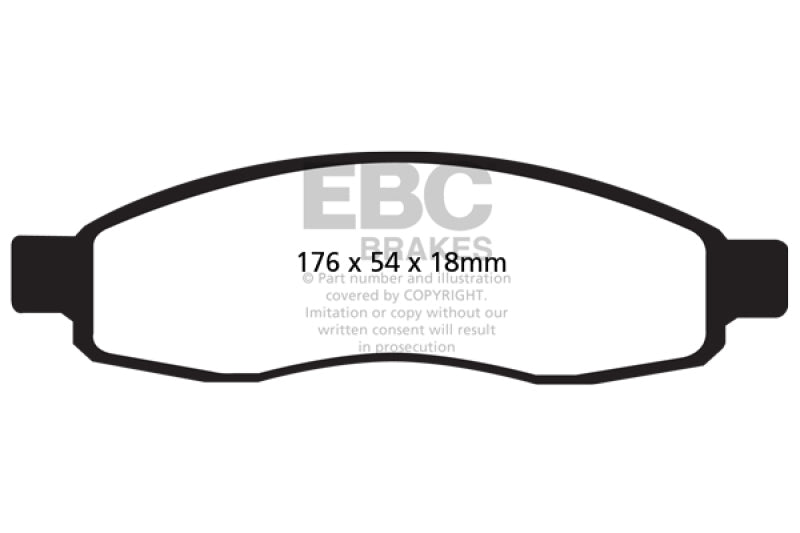 EBC YellowStuff Front Brake Pads - DP41698R