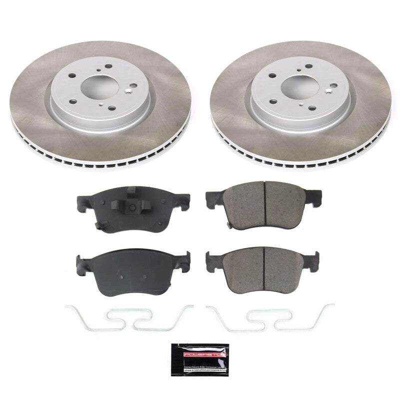 Power Stop 2022 Honda Civic Front Semi-Coated Rotor Kit PowerStop