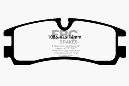 EBC Ultimax2 Rear Brake Pads - UD754 EBC
