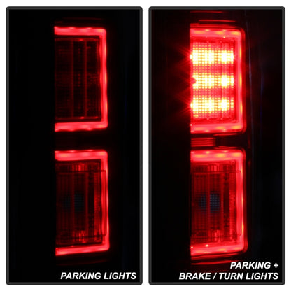 Spyder 18-19 Ford F-150 (W/O Blind Spot Sensor) LED Tail Lights - Chrome (ALT-YD-FF15018-LED-C) SPYDER