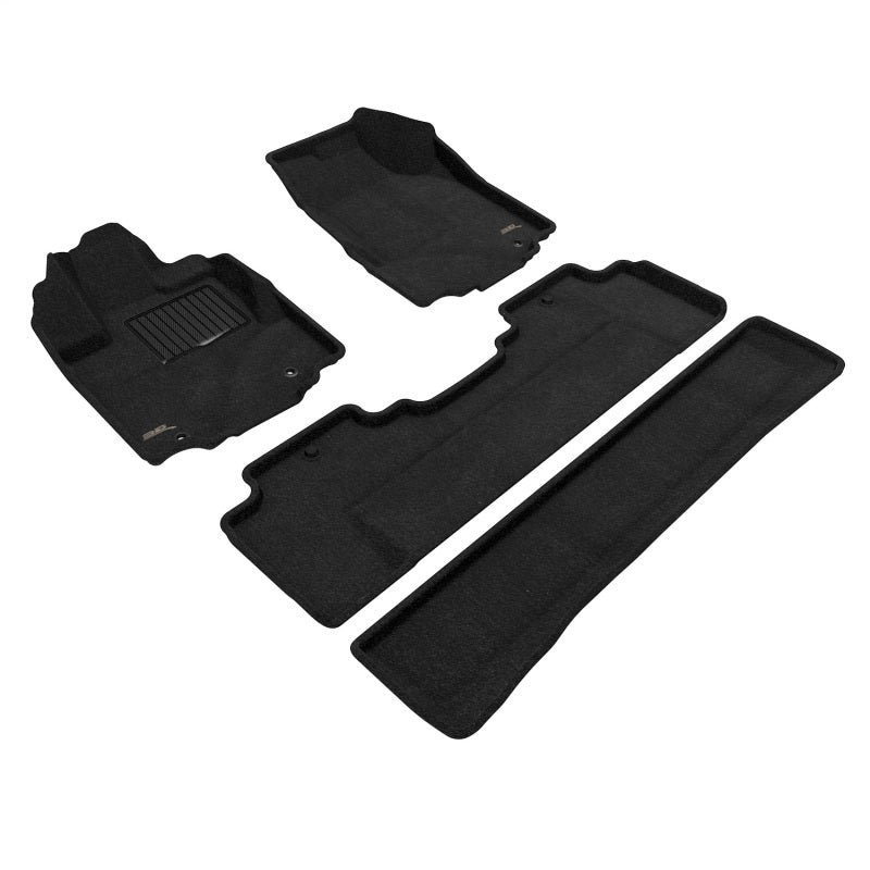 3D MAXpider ELEGANT 1st & 2nd Row Carpet Floor Mats for Honda Ridgeline 2006-2015 - L1HD03904709