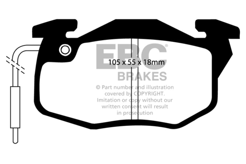 EBC GreenStuff Front Brake Pads - DP2545 EBC