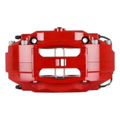 StopTech 08-13 BMW M3/11-12 1M Coupe Rear Red ST-40 Calipers 355x32 Slotted Rotors Pads & SS Lines Stoptech