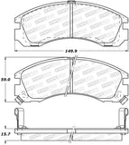 StopTech Premium Ceramic Front Brake Pads - 308.05301