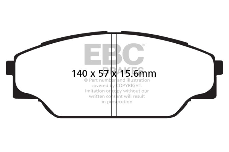 EBC GreenStuff Front Brake Pads - DP61713 EBC
