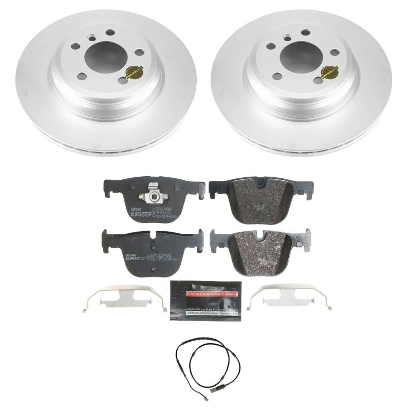 Power Stop 15-16 BMW 328i xDrive Rear Euro-Stop Brake Kit PowerStop