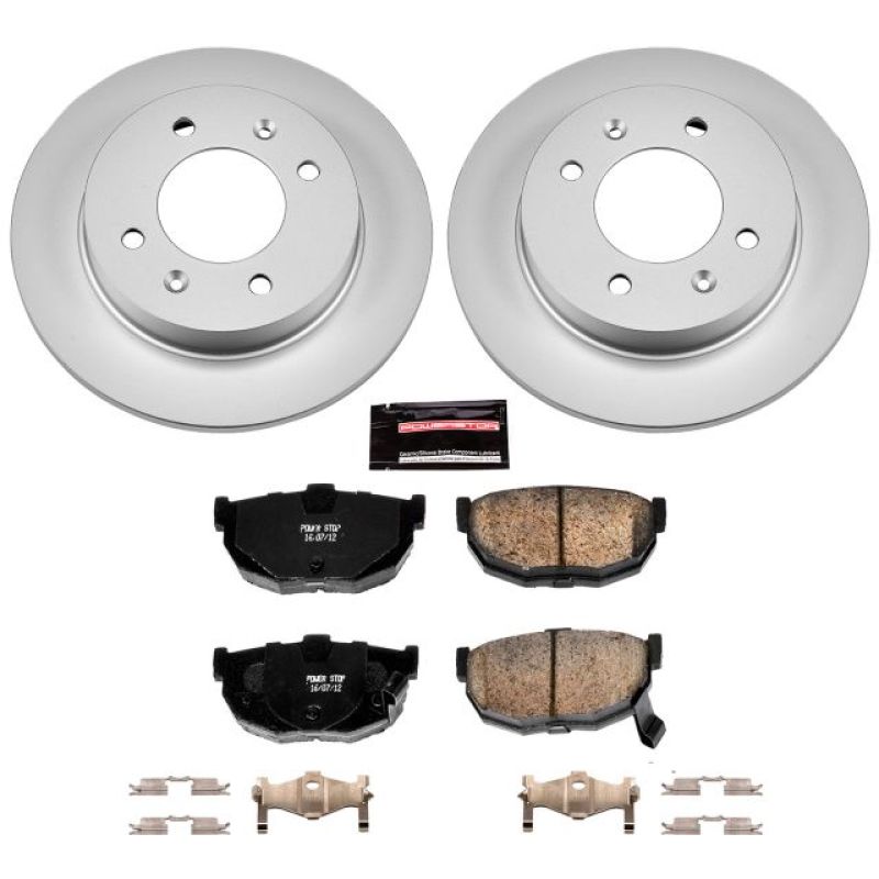 Power Stop 97-06 Hyundai Elantra Rear Z17 Evolution Geomet Coated Brake Kit PowerStop