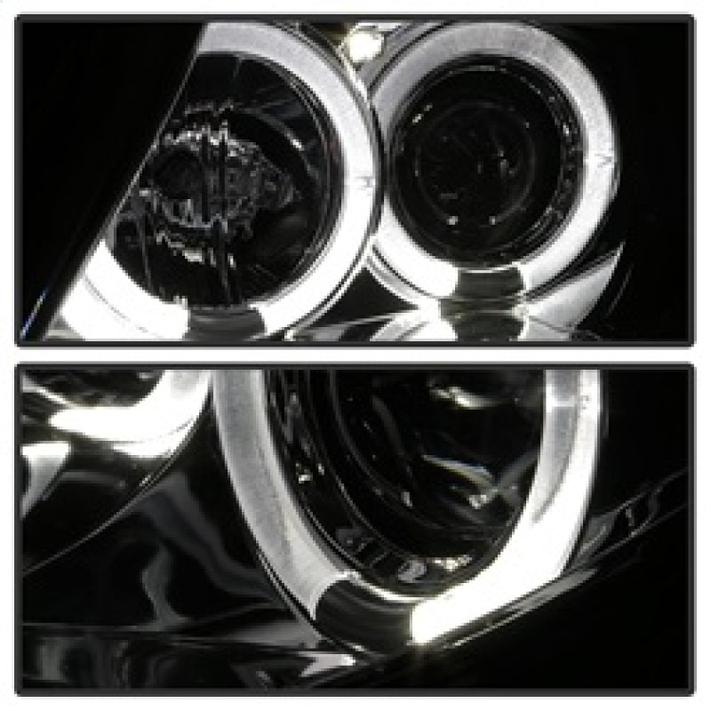 Spyder BMW Z4 03-08 Projector Headlights Halogen Model Only - LED Halo Smoke PRO-YD-BMWZ403-HL-SM SPYDER