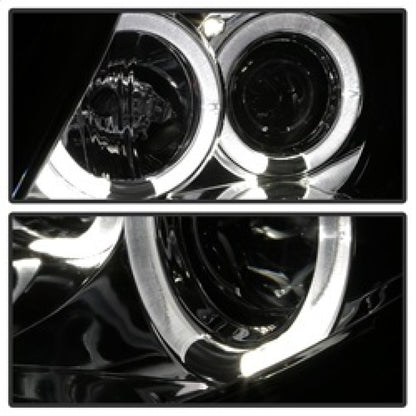Spyder BMW Z4 03-08 Projector Headlights Halogen Model Only - LED Halo Smoke PRO-YD-BMWZ403-HL-SM SPYDER