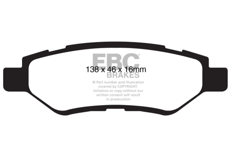 EBC YellowStuff Rear Brake Pads - DP41829R EBC