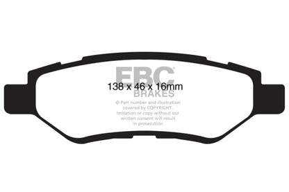 EBC YellowStuff Rear Brake Pads - DP41829R EBC