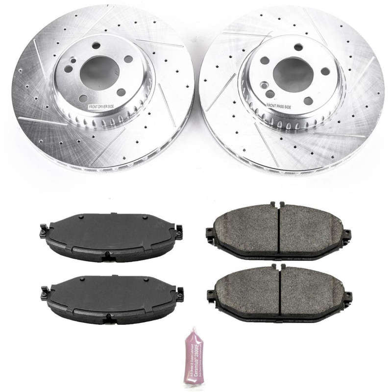Power Stop 18-19 Mercedes-Benz E300 Front & Rear Euro-Stop Brake Kit