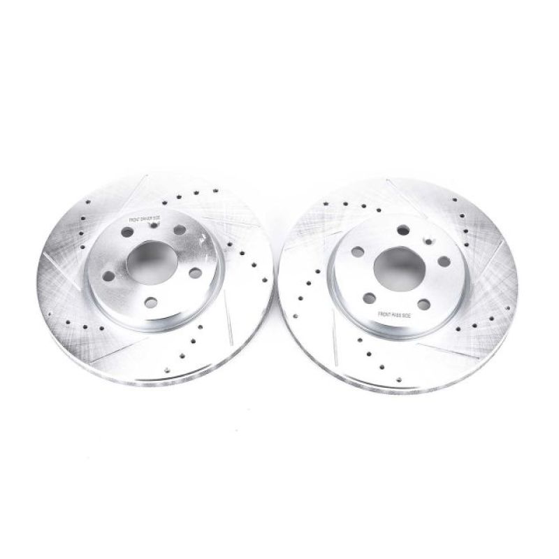 Power Stop 2010 Buick Allure Front Evolution Drilled & Slotted Rotors - Pair PowerStop