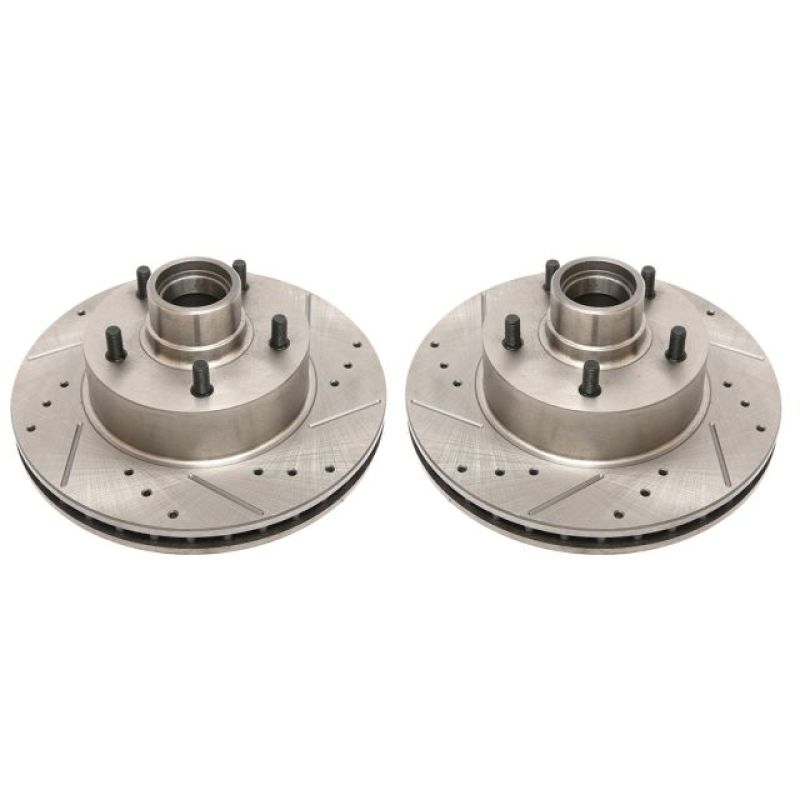 Power Stop 1990 Chevrolet Caprice Front Evolution Drilled & Slotted Rotors - Pair PowerStop